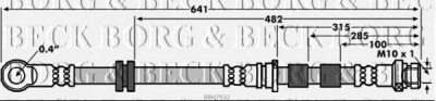 BORG & BECK bbh7932 -  Тормозной шланг
